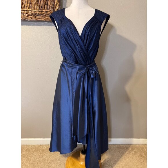 R & M Richards Gown Formal Dress 20W Sapphire Blue Party Wedding Cruise NEW - Picture 8 of 14